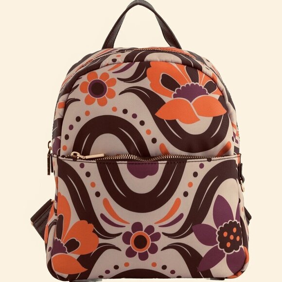 Carpisa  Back Pack RITA V3 - Rucksack black-multicolor Zip Top  Close - Picture 2 of 7